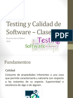 Testing y Calidad de Software 2019 Clase 4