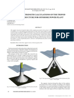 (20837429 - Polish Maritime Research) Design and Strength Calculations of The Tripod Support Structure For Offshore Power Plant
