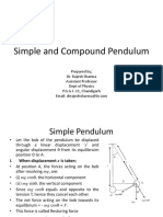 Simple and Compound Pendulum