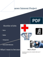 Personal Career Interest Project