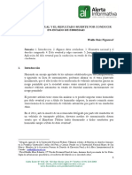 Dolo Eventual y El Resultado Muerte Por Conducir en Estado de Ebriedad