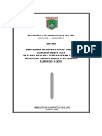 Perda 14 Tahun 2018 TTG Perubahan RPJMD Kab Malang 2016-2021