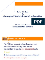 GIS Data Models and Conceptual Models of Spatial Information