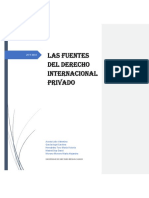 Fuentes Del Derecho Internacional Privado