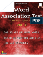 Word Association Test WAT Part 5 Ebook SSBCrack