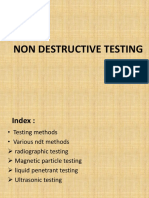 Non Destrctive Testing