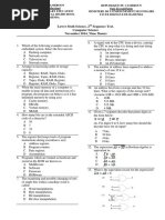 Lower Sixth Science, 2 Sequence Test. Computer Science November 2014, Time 2hours