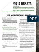 Bolt Action FAQ & Errata