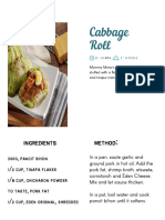 Cabbage RL: Ingredients Method