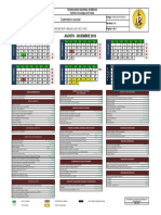 Calendario Agosto - Diciembre 2019