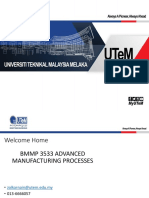 Introduction to Advanced Manufacturing Processes