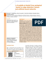 Identification of Pulpitis at Dental X Ray Periapical Radiography Based On Edge Detection, Texture Description and Artificial Neural Networks