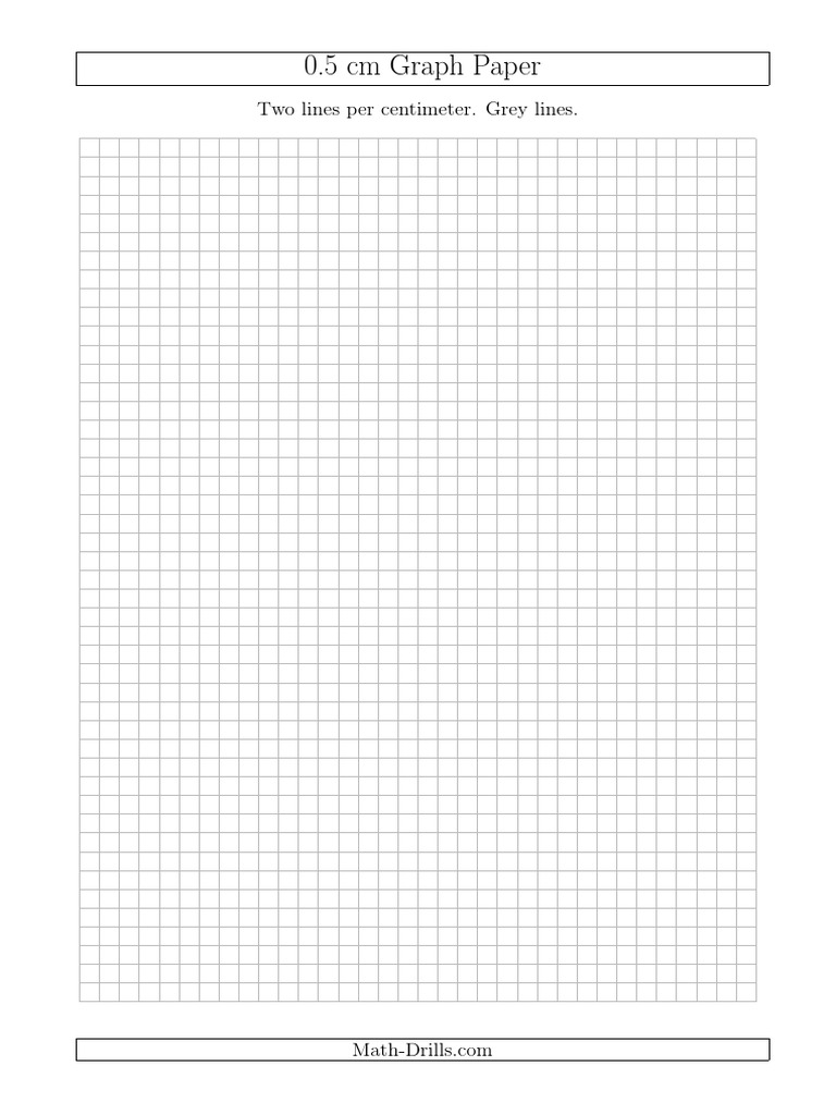 A4 Graph Paper 0.5 CM Grey PDF | PDF