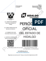 Decreto y acuerdos sobre código de ética y control interno en Hidalgo