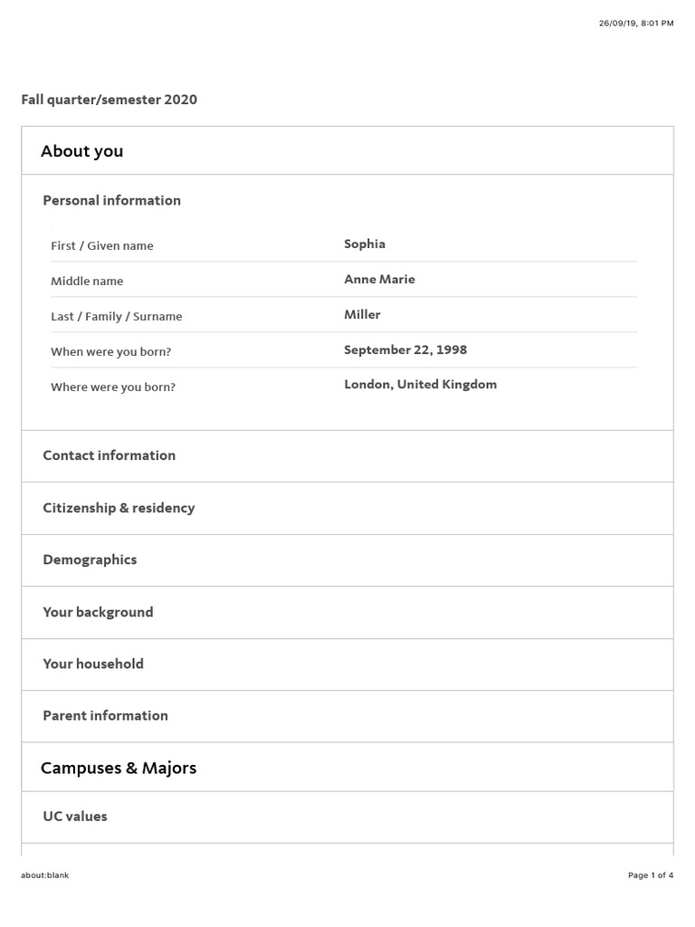 UC Transfer Application Guide 2020 | PDF