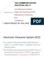 Electronic Clearance System