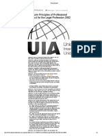 Pp. 379-384. UIA Turin Principles of Professional Conduct For The Legal Profession 2002