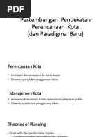 P.7 Perkembangan Pendekatan Dan Paradigma Baru Dalam Perencanaan Kota