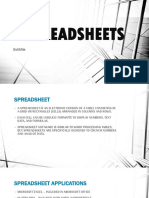 Spreadsheets: Subtitle