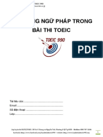 (TOEIC 990) Hệ thống ngữ pháp trong bài thi TOEIC PDF