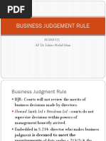 Business Judgment Rule