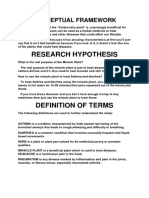 Research Hypothesis: Conceptual Framework