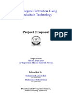 Fake Degree Prevention Using Blockchain Technology: Project Proposal