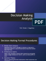 Decision Making Analysis