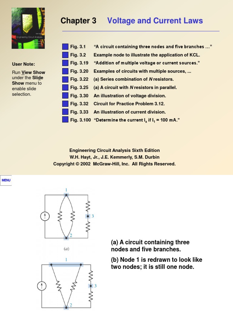 Chapter 3 Voltage and Current Law | PDF | Electrical Network | Series ...