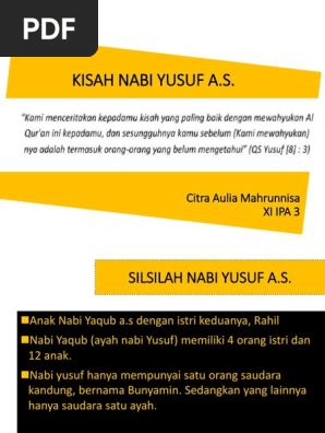 Ayah nabi yusuf bernama