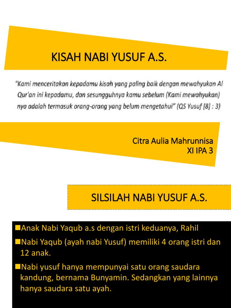 Nabi Yusuf New Pdf