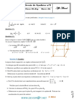 Devoir de Synthèse N°2 - Math - Bac Sciences Exp (2013-2014) MR Afli Ahmed PDF