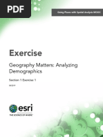 Exercise: Geography Matters: Analyzing Demographics