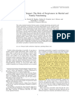 Widening Spheres of Impact: The Role of Forgiveness in Marital and Family Functioning