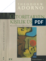 Theodor W. Adorno - Otoritaryen Kişilik Üstüne