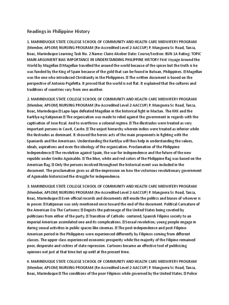 Insights on Philippine History Studies | PDF | Philippines | Corazon Aquino