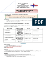 United Nation Month Activity Plan 2019