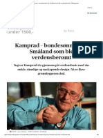 Kamprad – Bondesønnen Fra Småland Som Ble Verdensberømt - Aftenposten