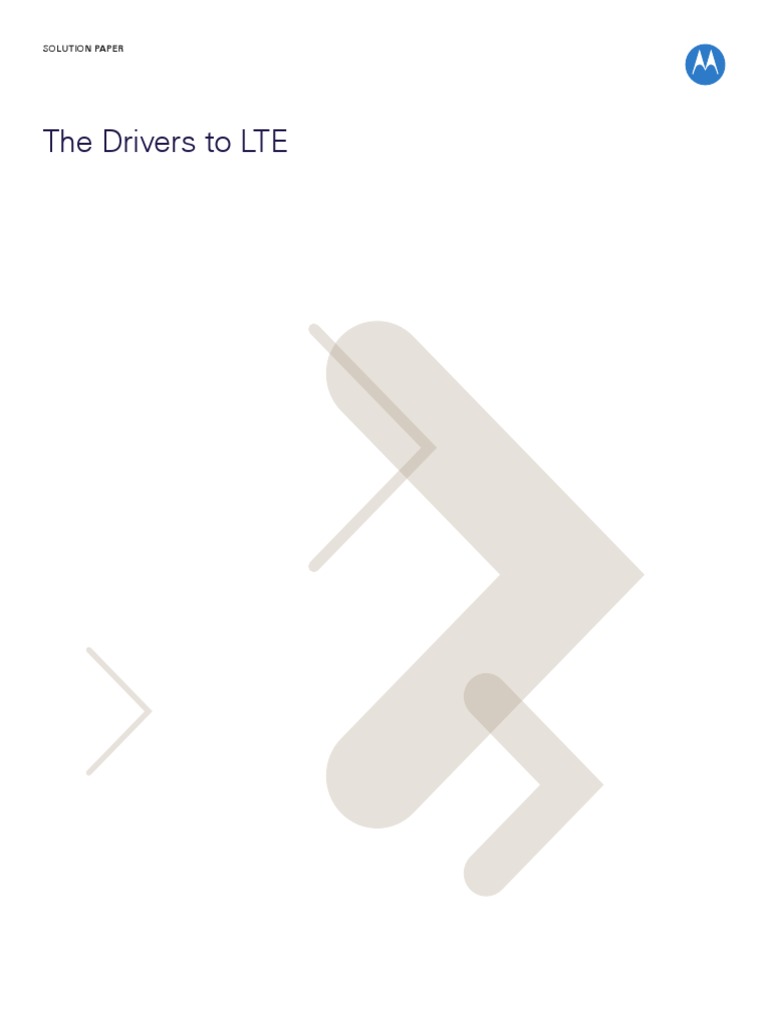 Generic Document. Drivers of LTE (Motorola) PDF | PDF | Lte ...