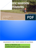 Traffic Warden Training: Conliffe Wilmot-Simpson Operations Manager BME September 2019
