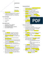 Module 1: Information and Communications Technology Today Mechanical Period