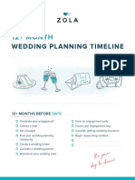 Zola Wedding Planning Timeline Checklist PDF