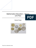 Mathematics Education - Money Unit Plan: Victoria Fraser
