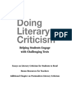 Doing Literary Criticism PDF