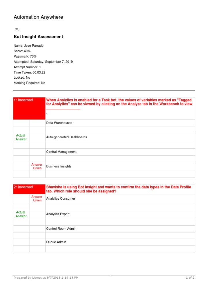 4a.bot Insight Assessment2 PDF | PDF | Analytics | Information Retrieval