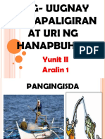 Y2 Aralin 1 Pag - Uugnay NG Kapaligiran at Uri NG Hanapbuhay