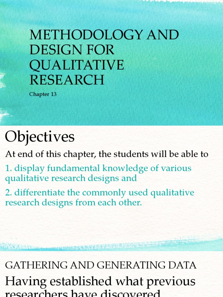 Qualitative Research Design Methods | PDF | Research Design ...