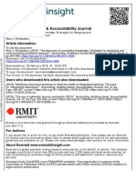 Accounting, Auditing & Accountability Journal: Article Information