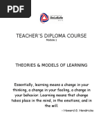 Theories & Models of Learning