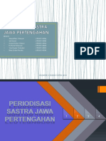 Periodisasi Sastra Jawa Pertengahan